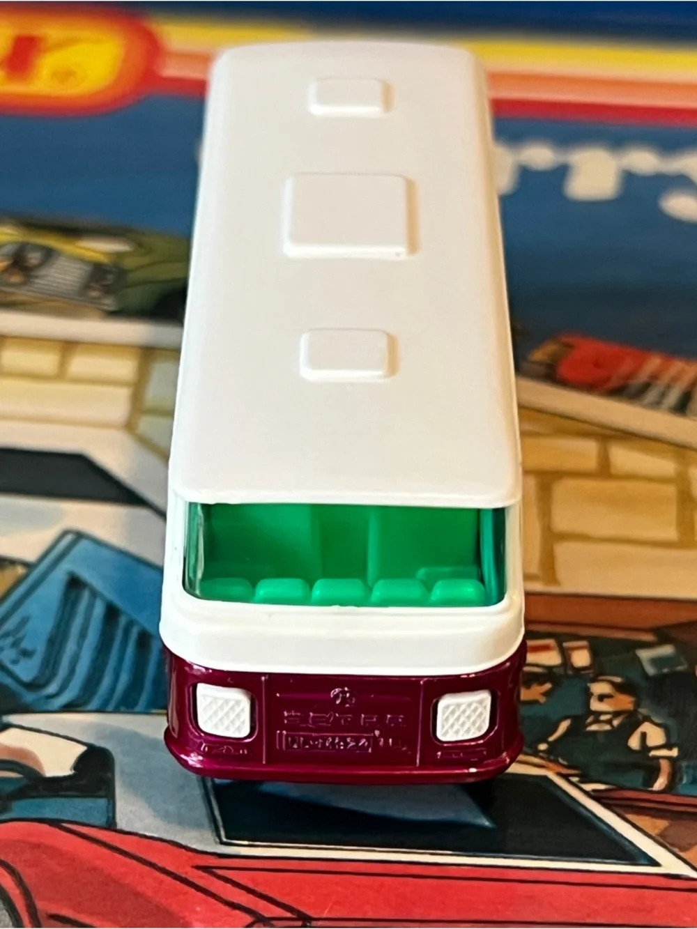 Vintage Matchbox Superfast No. 12 Setra Coach Lesney England 1970 Purple